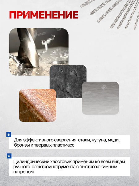 Набор сверл Yataforce YF-DBS08