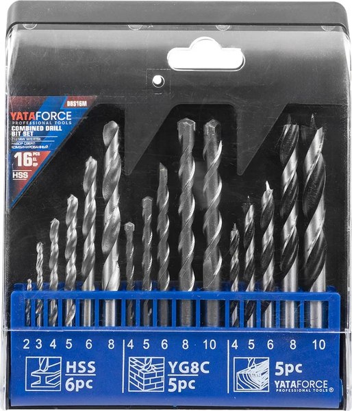 Набор сверл Yataforce YF-DBS16M