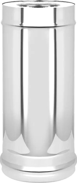 Труба вытяжная Везувий AISI 430 1.0мм/0.5мм Keralux д.115х200 L-1м - фото