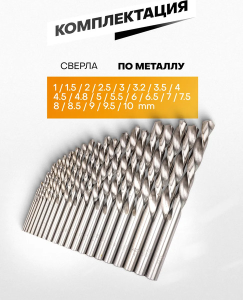 Набор сверл Forstime 64 489 / FT-924U21S