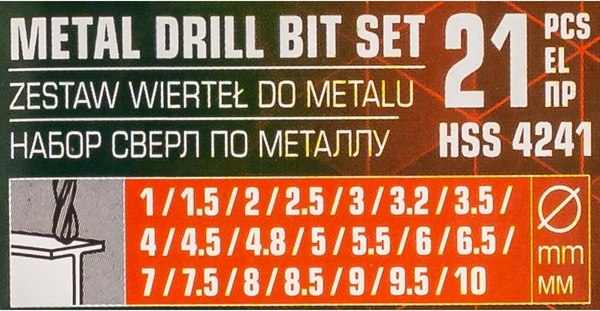 Набор сверл Yataforce YF-924U21S