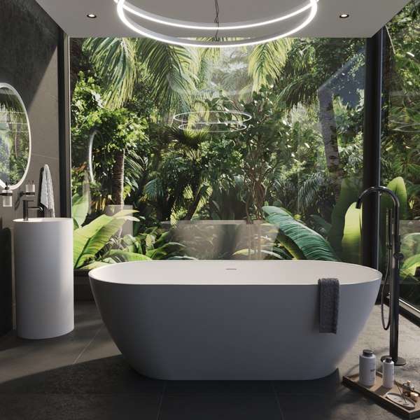 Ванна из искусственного камня Whitecross Tawna 165x80 / 0218.165080.200