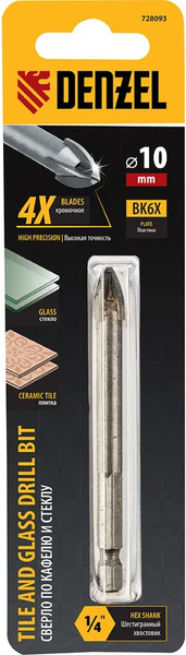 Сверло Denzel 728093