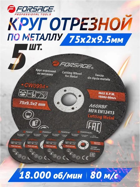 Набор отрезных дисков Forsage F-CW0994