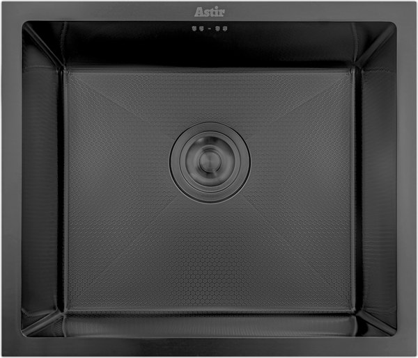 Мойка кухонная Astir Decor PVD Black 50x43B - фото