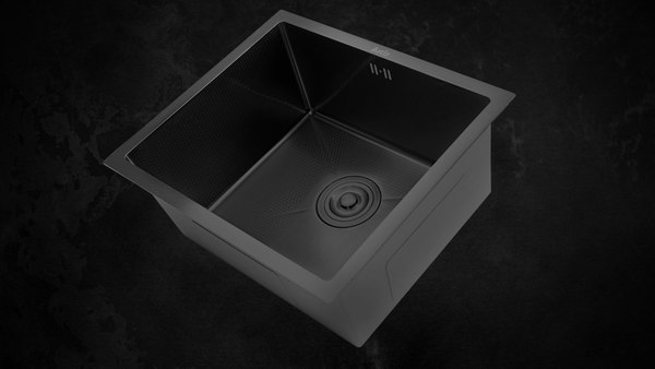 Мойка кухонная Astir Decor PVD Black 50x43B