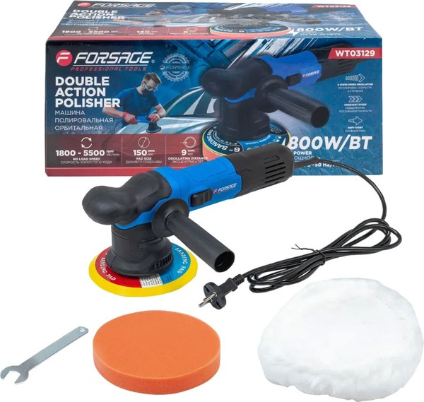 Эксцентриковая шлифовальная машина Forsage F-WT03129 (62 015) - фото
