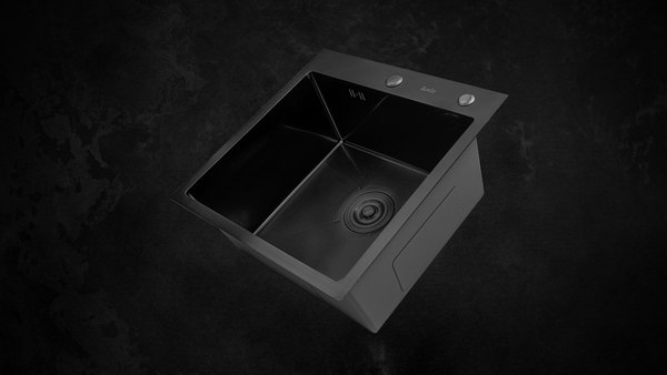 Мойка кухонная Astir PVD Black 50x50B