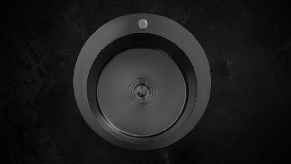 Мойка кухонная Astir PVD Black 50x50RB