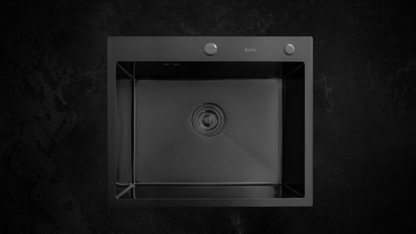 Мойка кухонная Astir PVD Black 60x50B