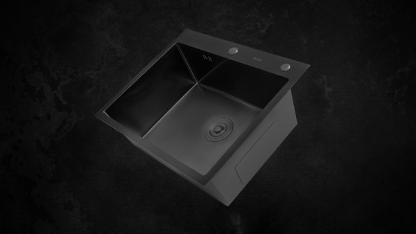 Мойка кухонная Astir PVD Black 60x50B