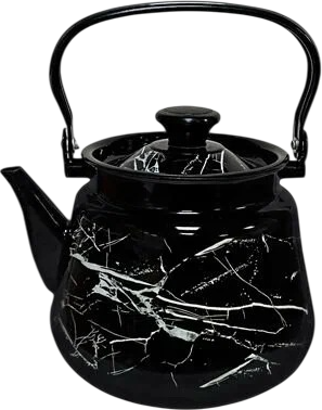 Чайник КМЗ Черный мрамор 43515-133/6ЧрМ - фото