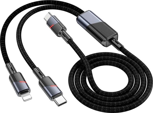 Кабель Hoco U139 2в1 Type-C/Type-C+Lightning - фото