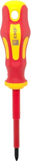 Отвертка EKF Master PZ1x80мм 1000В / pz-1-80-mas-in - фото