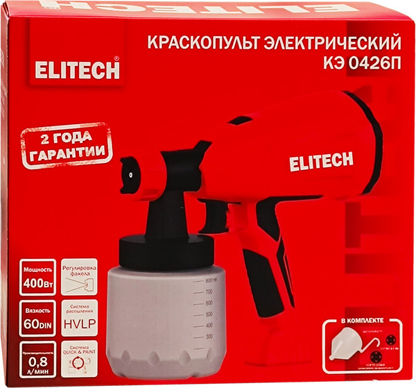 Краскопульт электрический Elitech КЭ 0426П / 207362