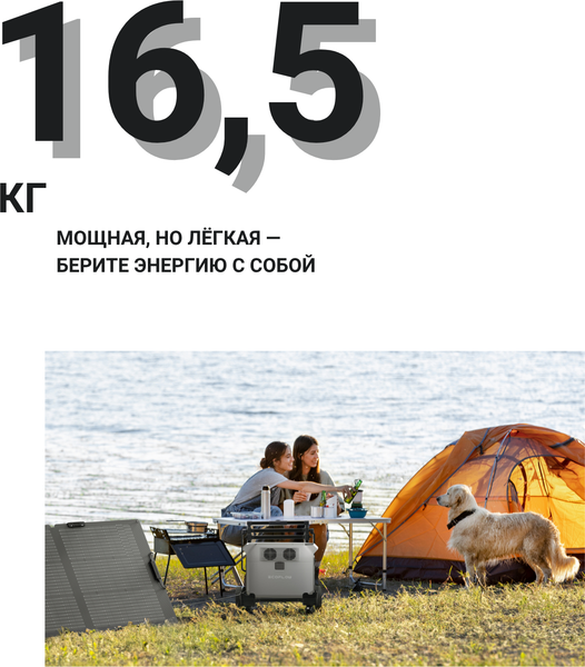 Портативная зарядная станция EcoFlow Delta 3 1500