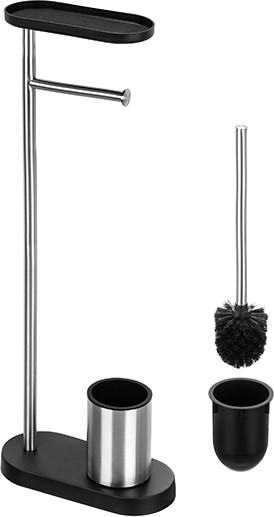 Стойка для туалетной бумаги с ершиком El Casa 240515