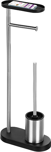 Стойка для туалетной бумаги с ершиком El Casa 240515