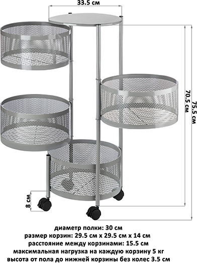 Этажерка El Casa 260037