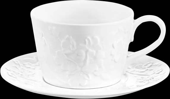 Чашка с блюдцем Elan Gallery Цветущая сакура / 630088 - фото