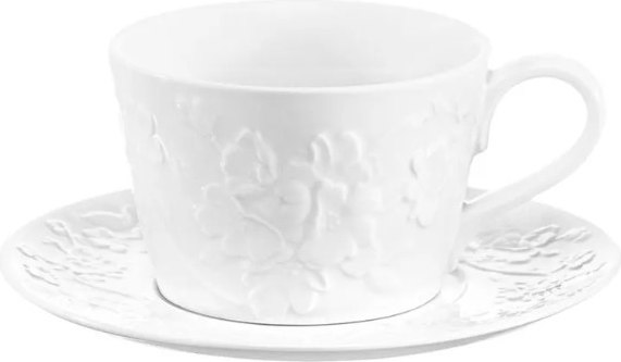 Чашка с блюдцем Elan Gallery Цветущая сакура / 630088