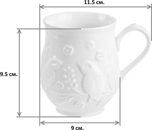 Набор кружек Elan Gallery Птички на ветке / 540204_2