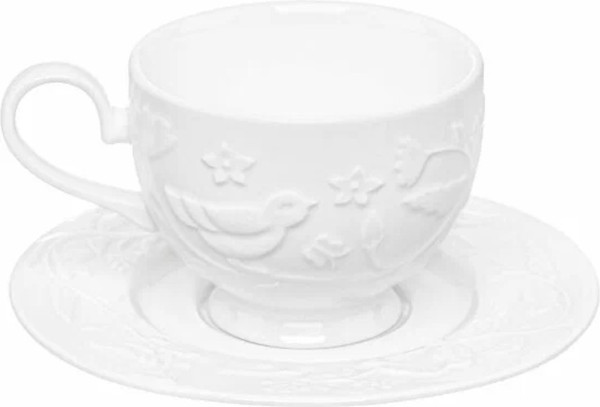 Кружка с блюдцем Elan Gallery Птички на ветке / 540876_2