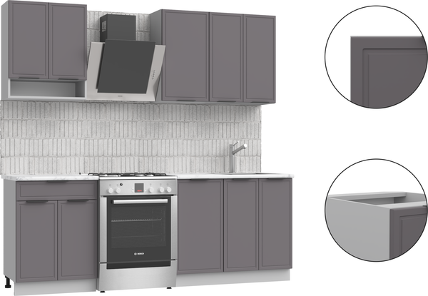 Кухонный гарнитур Arvento Флок-плюс 1.6м