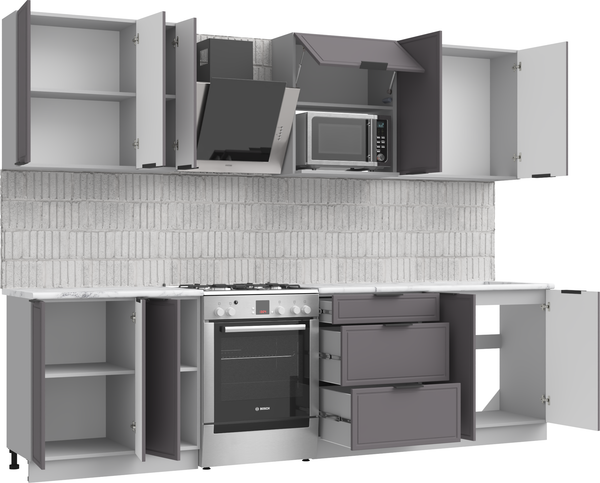 Кухонный гарнитур Arvento Флок-плюс 2.2м