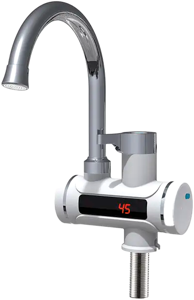 Кран-водонагреватель Unipump BEF-001 с дисплеем и жестким изливом - фото
