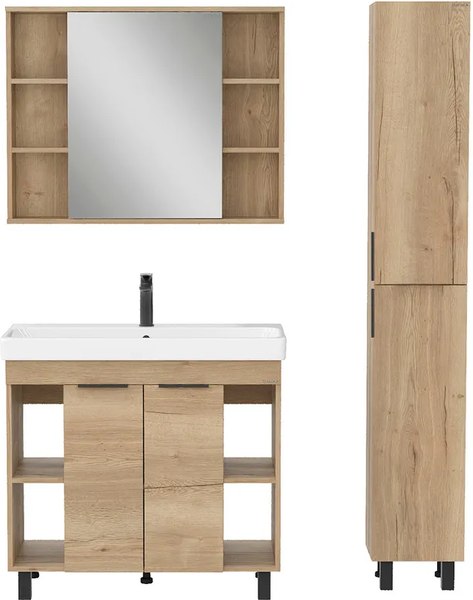 Шкаф с зеркалом для ванной Onika Легран 90.00