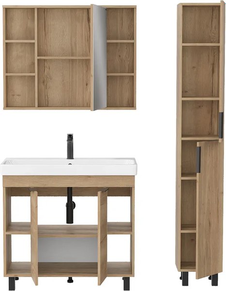 Шкаф с зеркалом для ванной Onika Легран 90.00