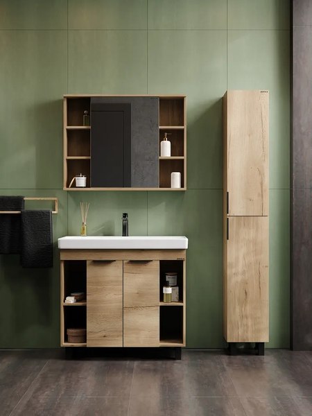 Шкаф с зеркалом для ванной Onika Легран 90.00