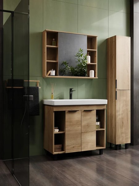 Шкаф с зеркалом для ванной Onika Легран 90.00