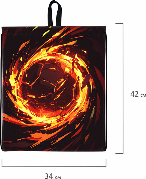 Мешок для обуви Brauberg Kids. Fire Split / 273436