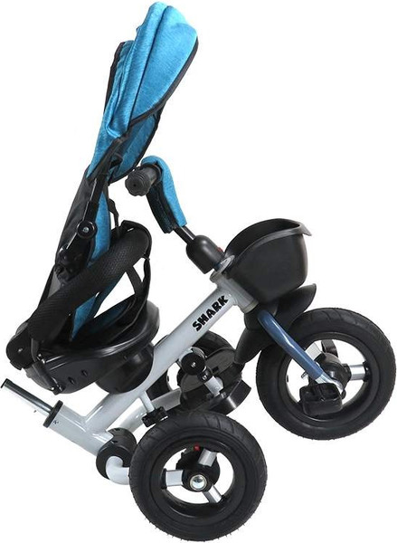 Трехколесный велосипед с ручкой Maxiscoo Shark 2023 / MSC-TCL2303BL