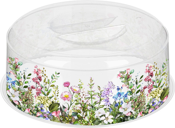 Крышка для СВЧ Homver Bergamo Цветущий луг 2231120 - фото