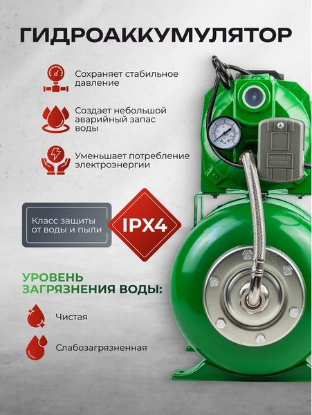 Поверхностный насос RockForce RF-AUTO-JET110S ALU