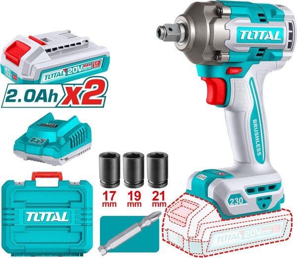Аккумуляторный гайковерт TOTAL TIWLI20236 - фото