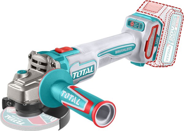 Угловая шлифовальная машина TOTAL Industrial TAGLI221153 - фото