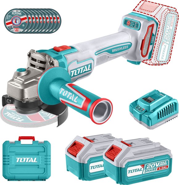 Угловая шлифовальная машина TOTAL Industrial TAGLI2211532 - фото