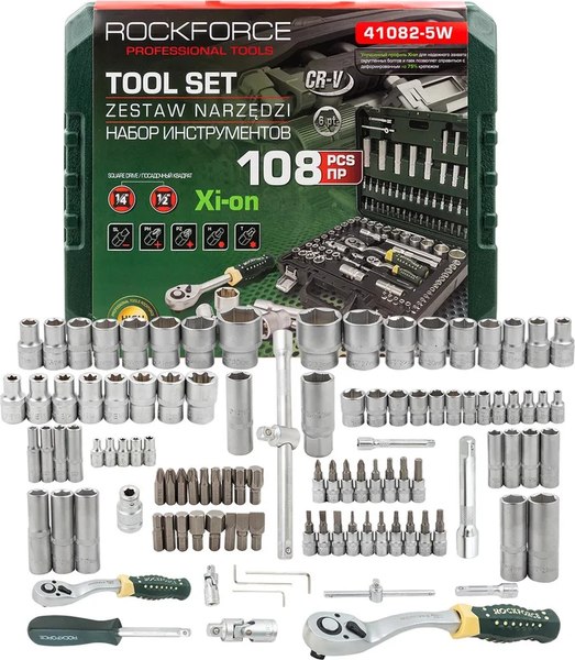 Универсальный набор инструментов RockForce RF-41082-5W - фото