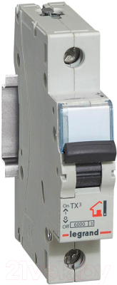 Выключатель автоматический Legrand TX3 1P B 25A 6kA 1M / 403974 - фото