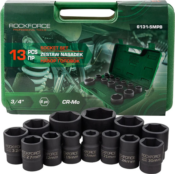 Набор головок слесарных RockForce RF-6131-5MPB - фото
