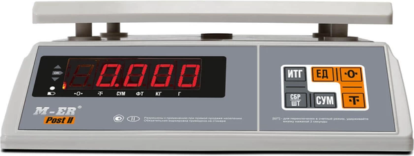 Весы торговые Mertech M-ER 326 AFU-6.01 LED Post II - фото