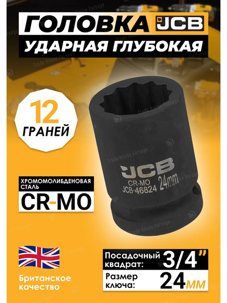 Головка слесарная JCB JCB-46824