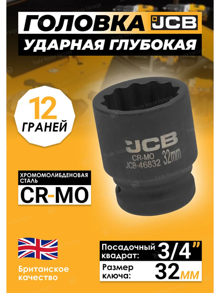 Головка слесарная JCB JCB-46832