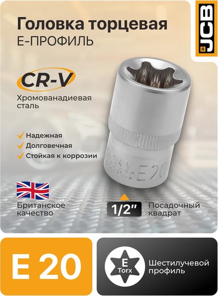 Головка слесарная JCB JCB-54620