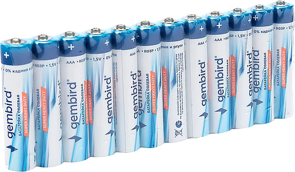 Комплект батареек Gembird GB-R03P-12F - фото