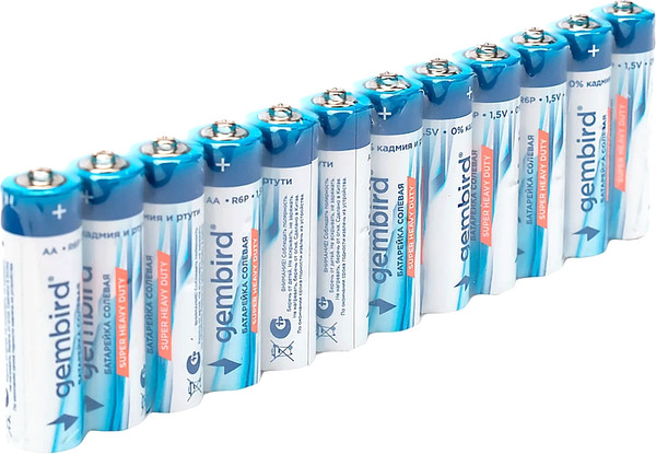 Комплект батареек Gembird GB-R6P-12F - фото